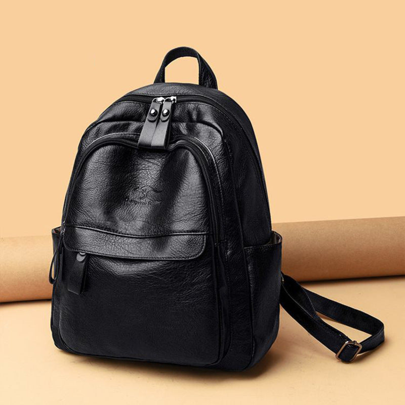 Premium Leather Travel Backpack Bowlift