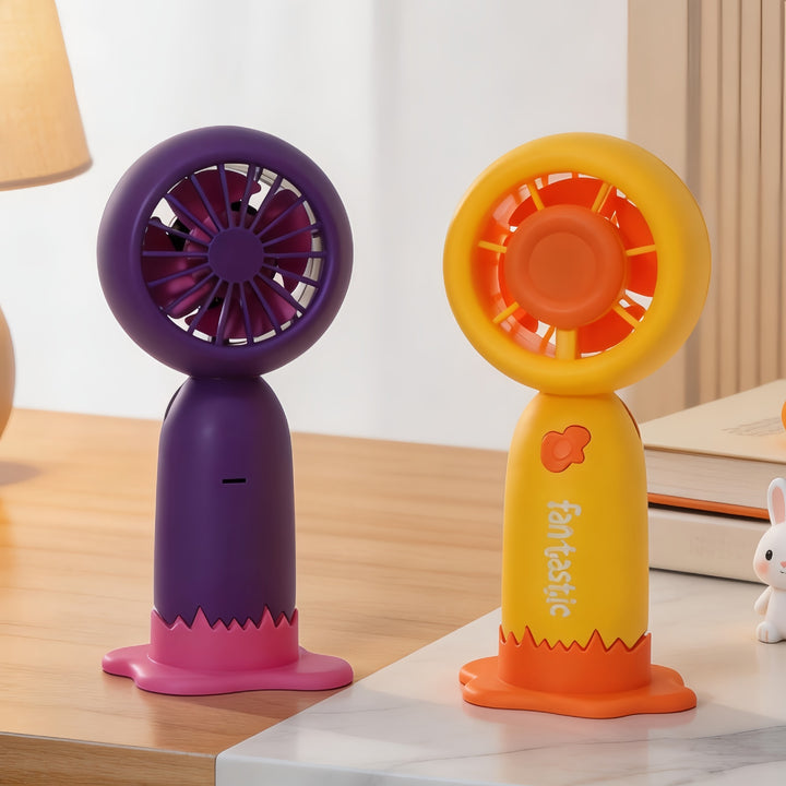 Ladies Portable Mini Fan with USB Charging Station Bowlift