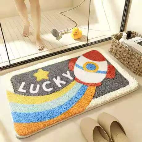 Playful Themed Bath Mat