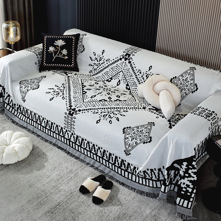 Decorative Thick Woven Sofa Throw Cover