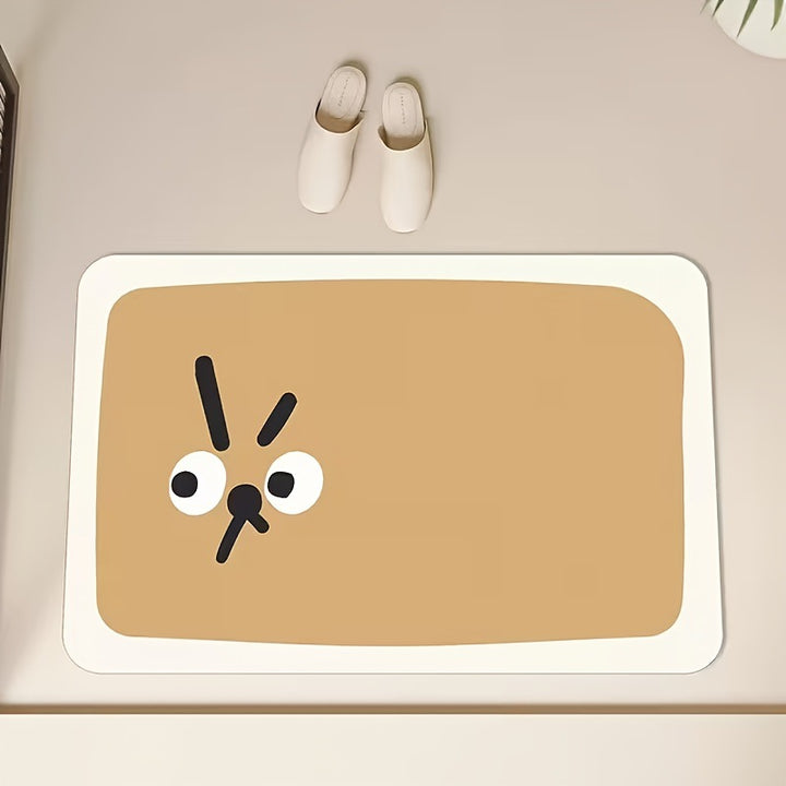 Fun Cartoon Character Welcome Mat Bowlift
