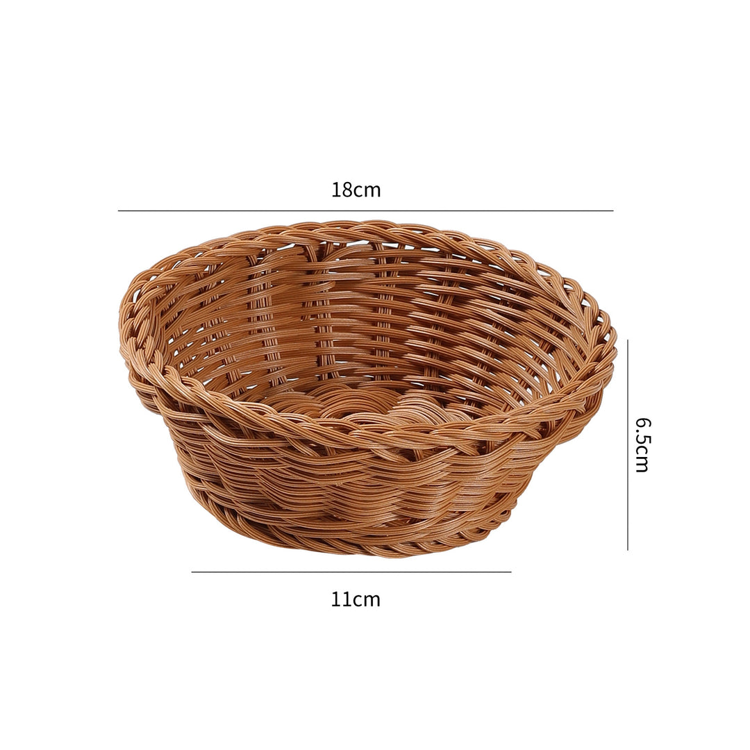 Handcrafted Round Wicker Serving Bowl Bowlift