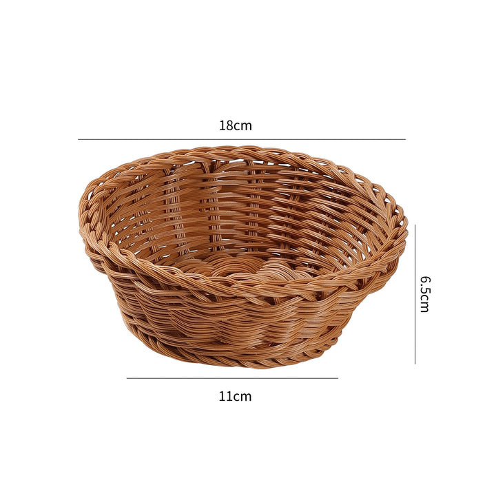 Handcrafted Round Wicker Serving Bowl Bowlift