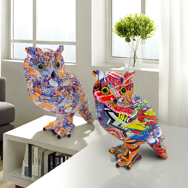Artistic Owl Decorative Figure Bowlift
