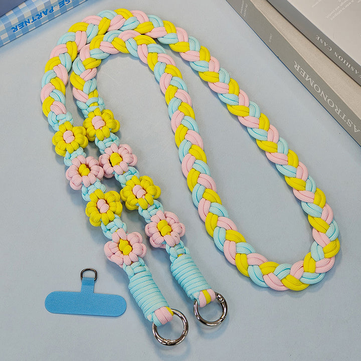 Creative Floral Design Braided Utility Leash Bowlift
