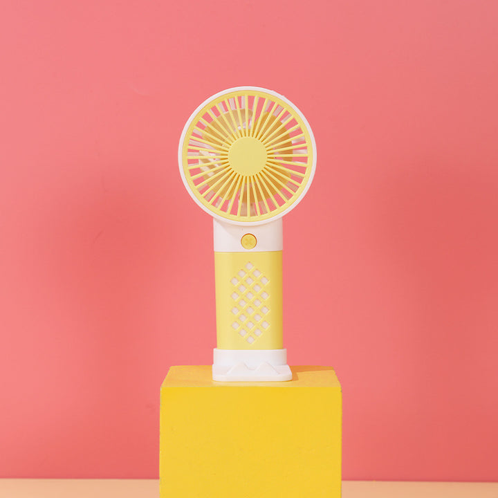 Women Portable Hand Fan with Ergonomic Handle and Adjustable Tilt Angle Bowlift