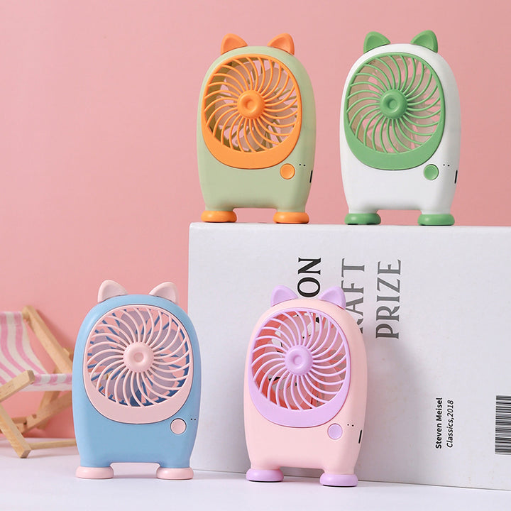 Unisex Portable Mini Handheld Fan in Playful Animal Design Bowlift
