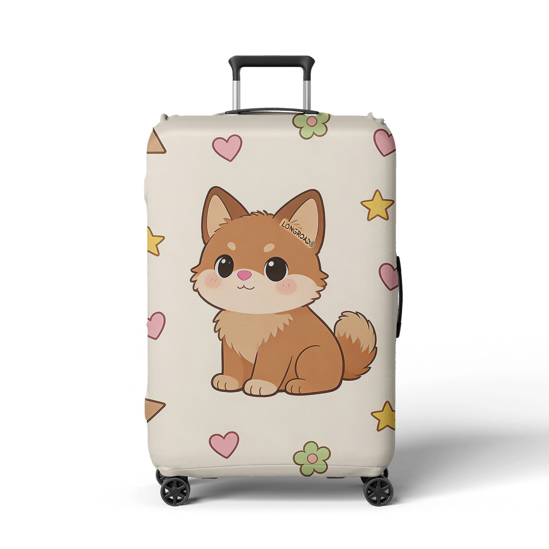 Women's suitcase cover with playful space design Bowlift