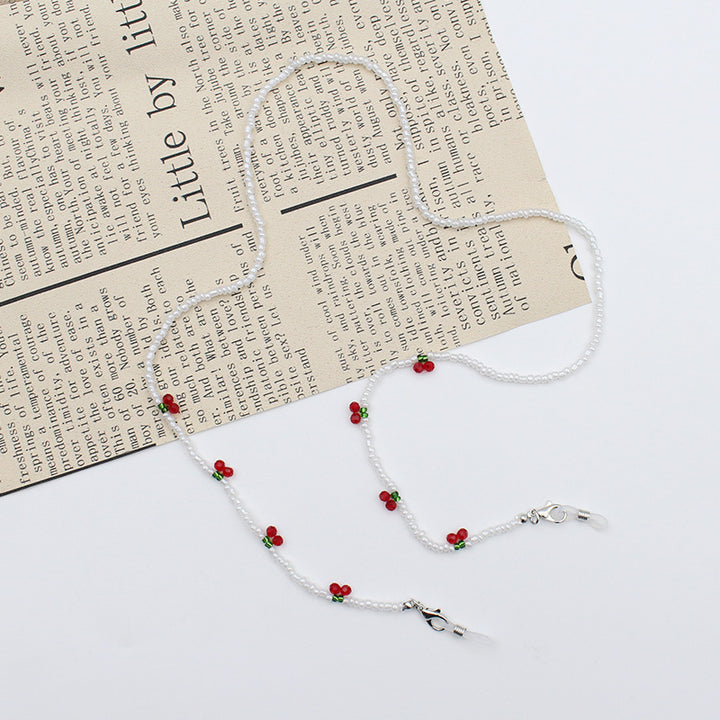 Elegant Pearl Chain Eyewear Holder Bowlift