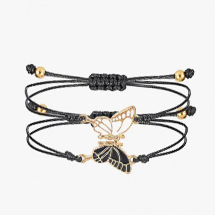 Butterfly Charm Necklace and Bracelet Set Bowlift