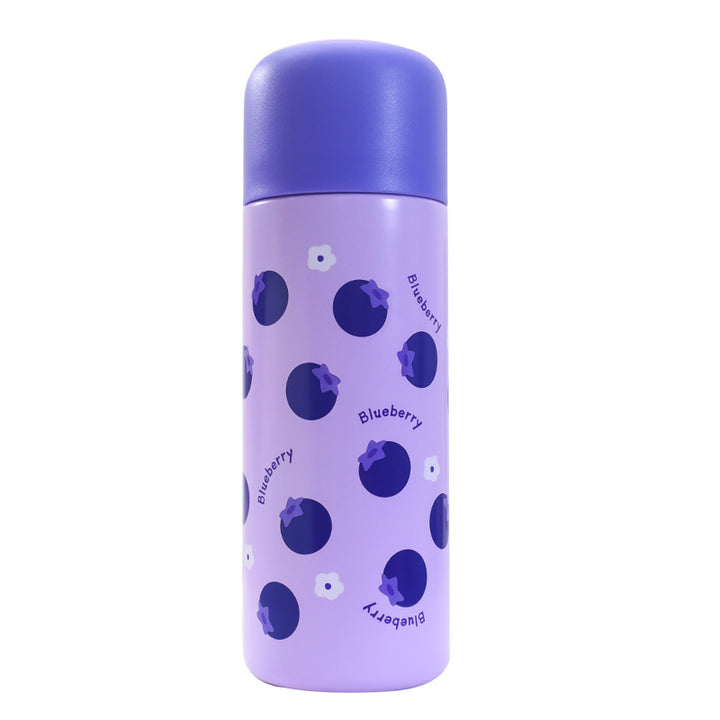 Women's Insulated Water Bottle with Fruity Design and Ergonomic Carry Handle Bowlift