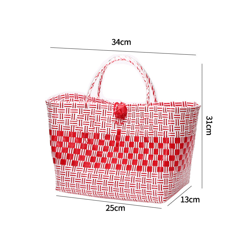 Large Capacity Woven Shopping Tote Bowlift