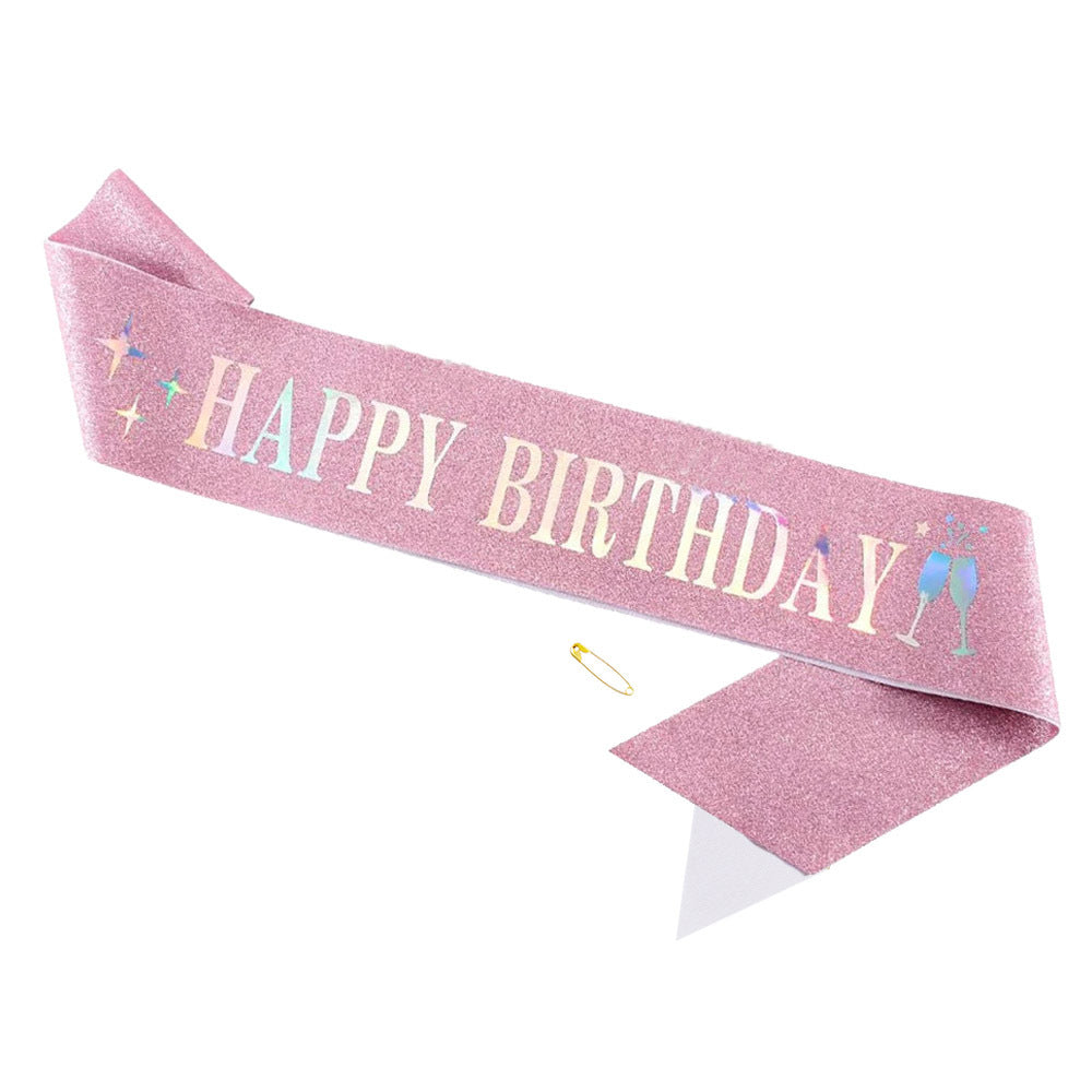 Women Funkenkrone with "Happy Birthday" lettering Bowlift