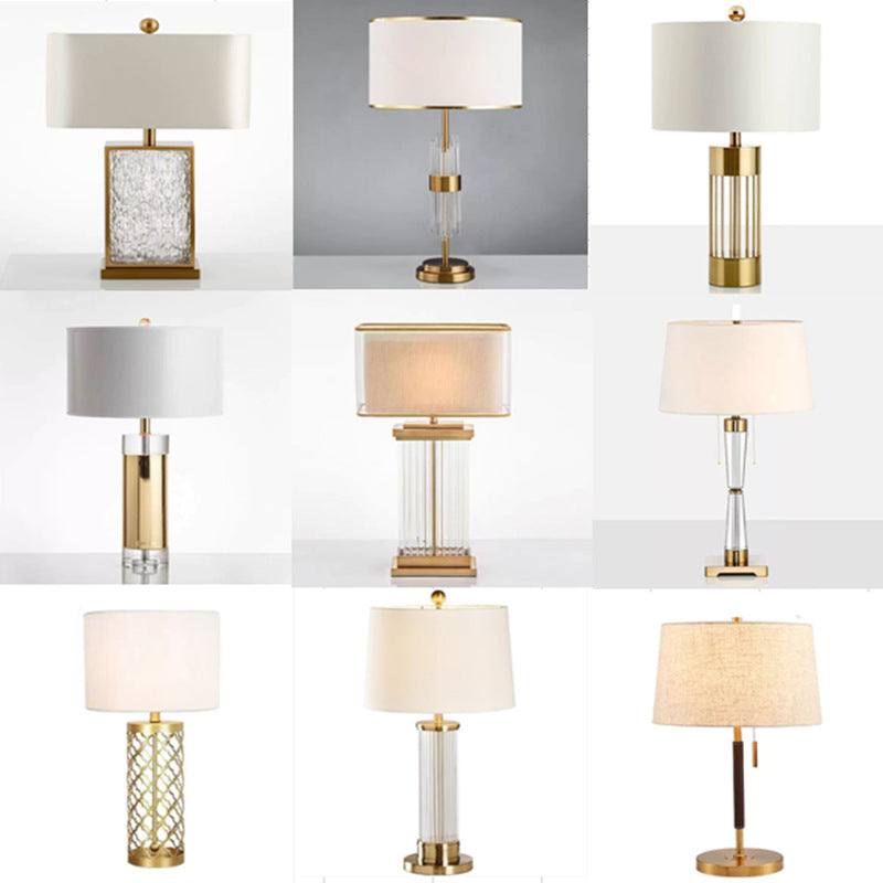Elegant Contemporary Table Lamp with Crystal Accents