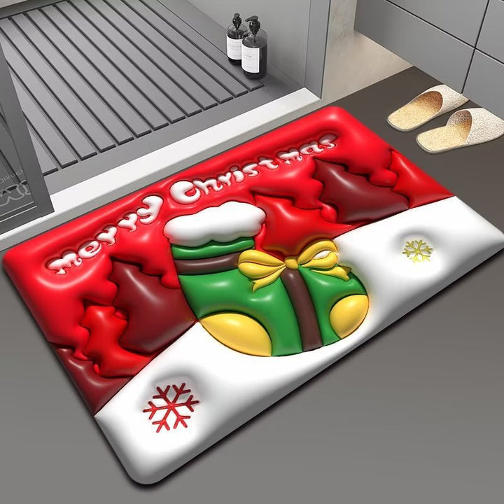 Christmas Themed Floor Mat Bowlift