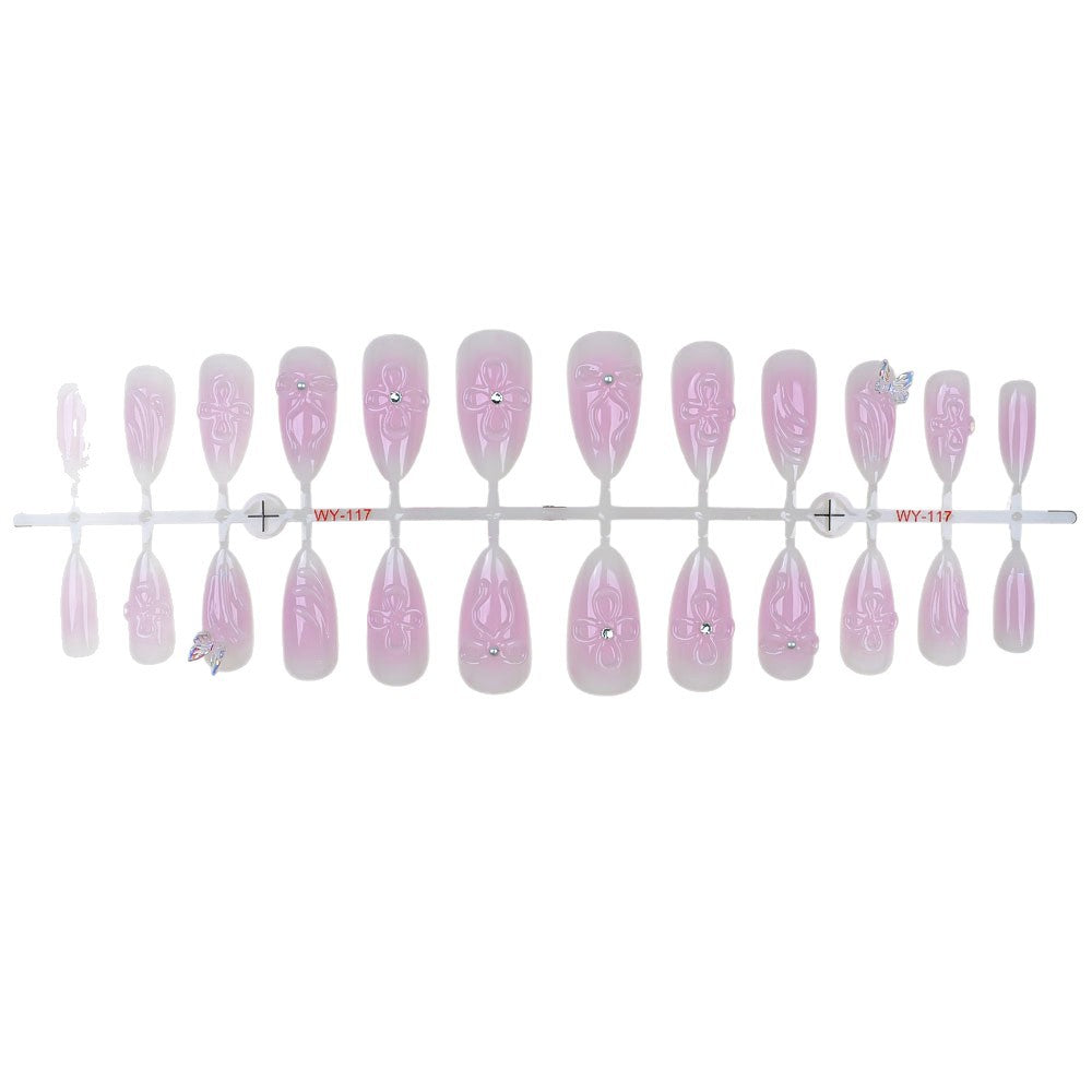 Elegant Press-On Nail Set Bowlift