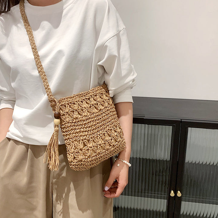 Hand-knotted macrame bag with special wave pattern Bowlift