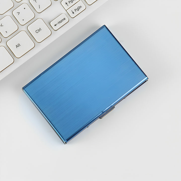 Premium Slim Aluminum Business Card Holder