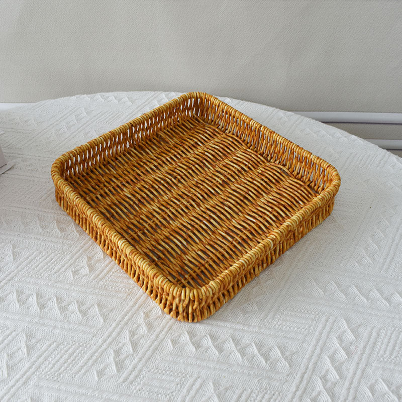 Elegant Handwoven Serving Tray Bowlift