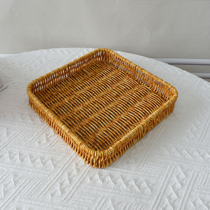 Elegant Handwoven Serving Tray Bowlift