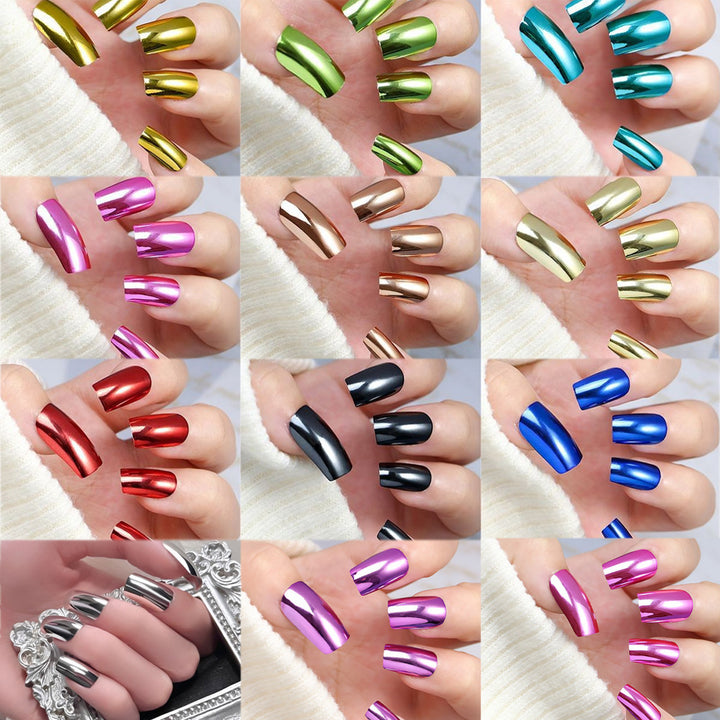 Metallic Polish Press-On Nail Set Bowlift