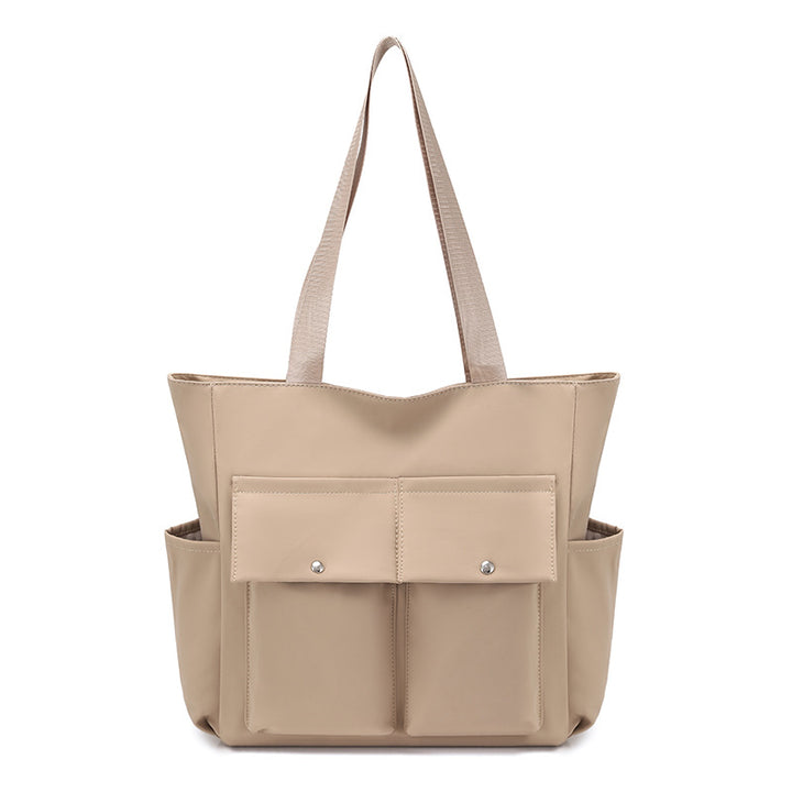Spacious Dual-Pocket Tote Bag Bowlift