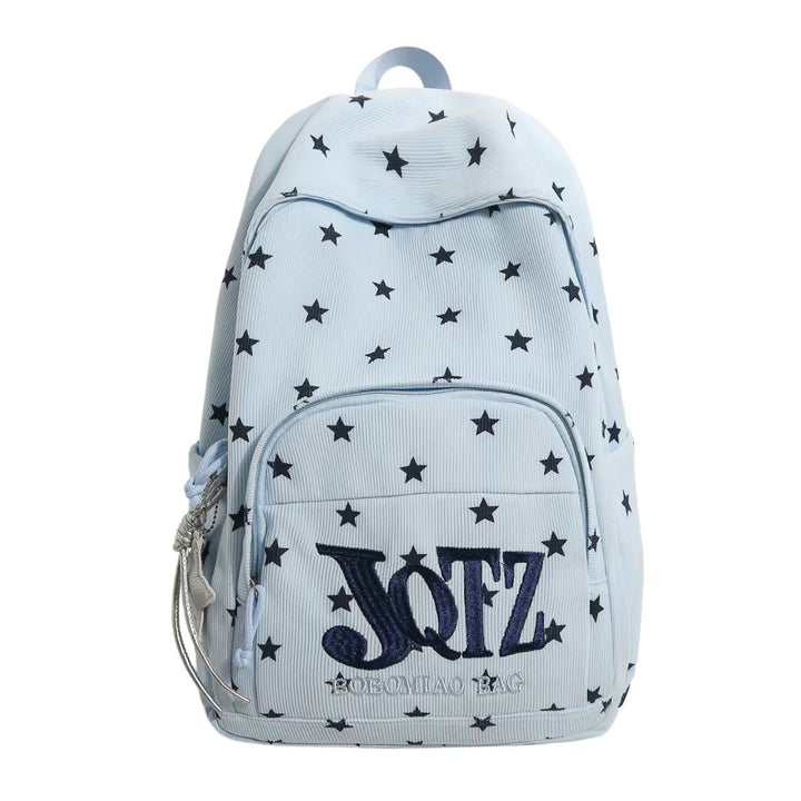 Lightweight Star-Patterned Backpack Bowlift