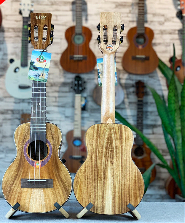 23-Inch Premium Koa Wood Ukulele Bowlift