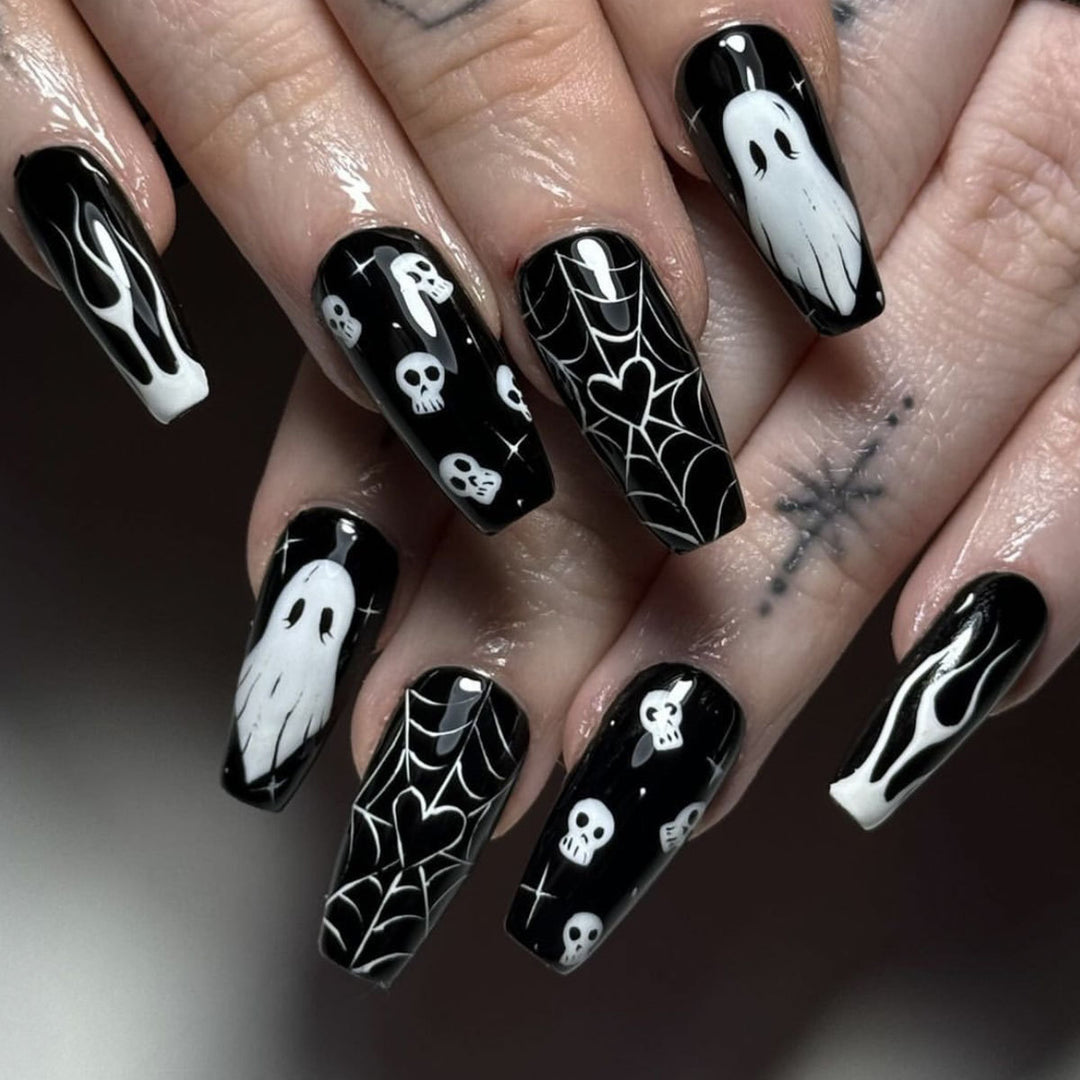 Halloween Themed 3D Decorative Nail Art Extensions Bowlift