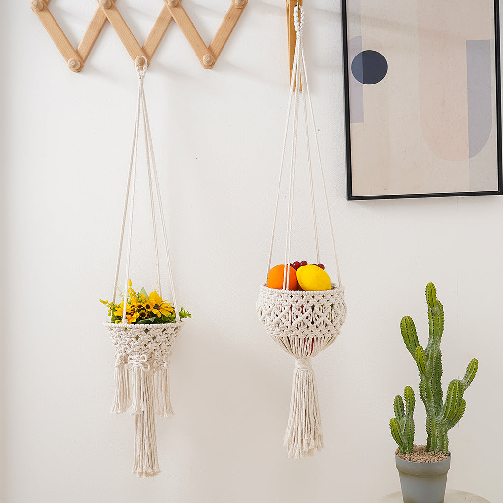 Macramé Hanging Plant Basket Bowlift