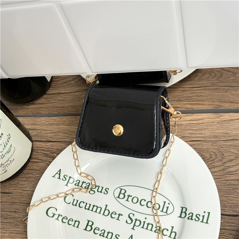 WoChic Patent Leather Crossbody Bag Bowlift