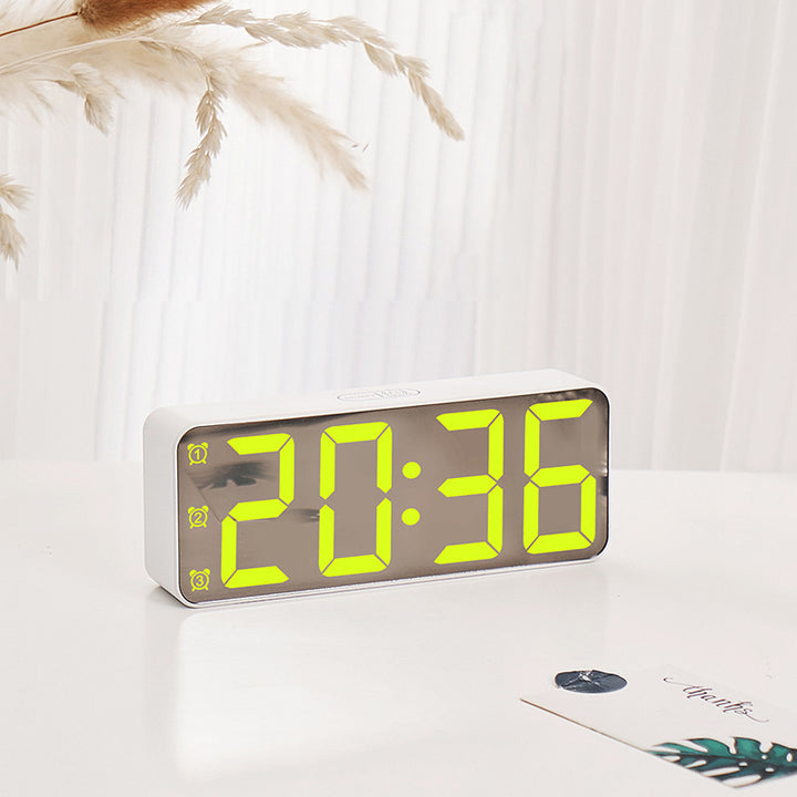 Digital Clock with Large LED Display and Multifunctional Settings Bowlift