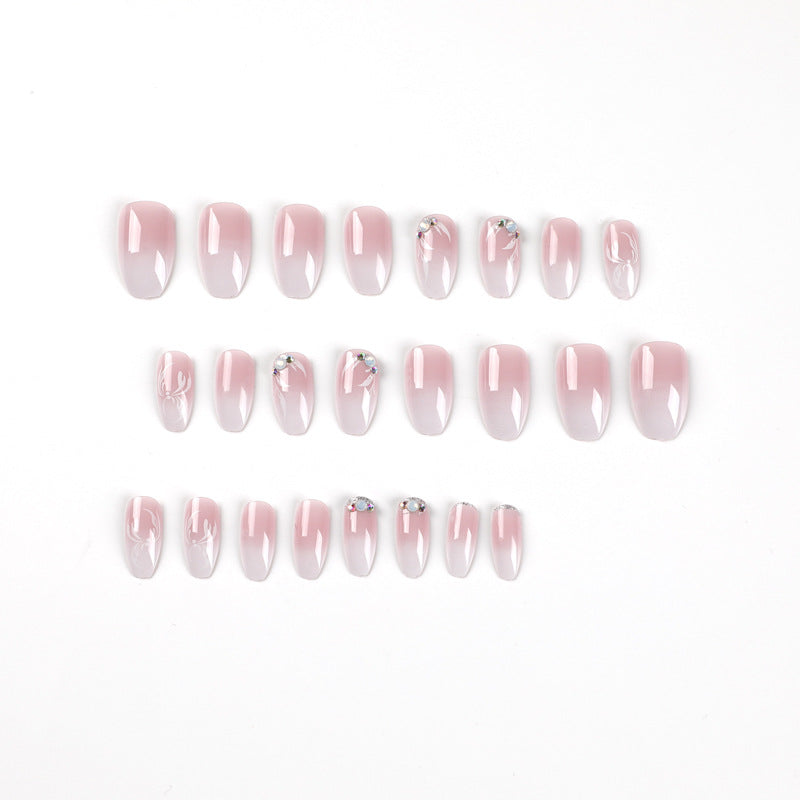 Artful Nail Extensions with Elegant Ombre Design Bowlift