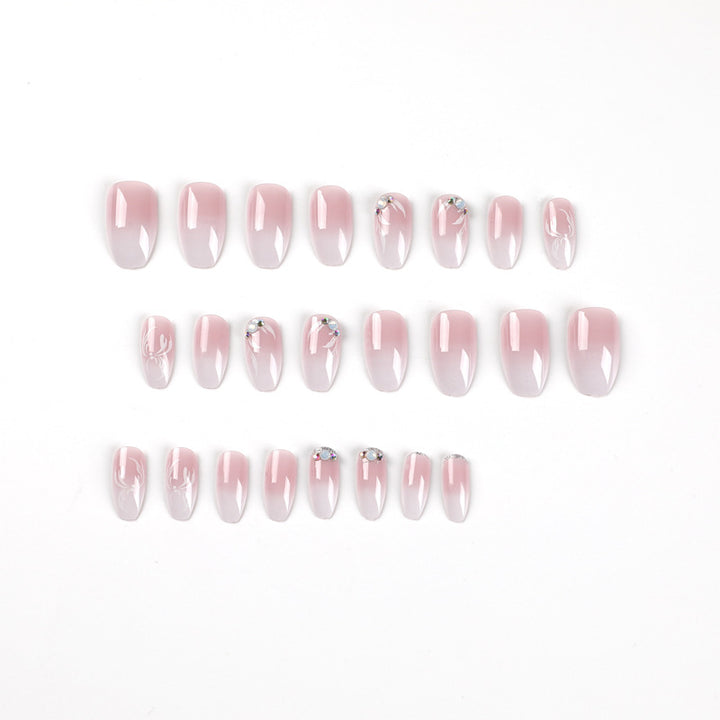 Artful Nail Extensions with Elegant Ombre Design Bowlift