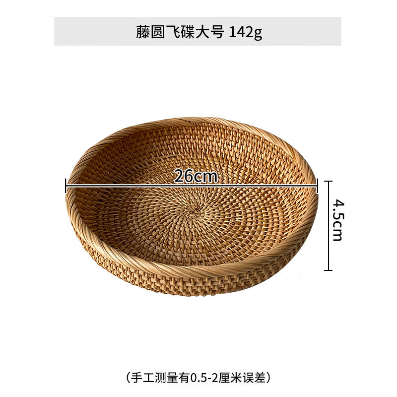 Ladies chic round basket made of natural willow material Bowlift