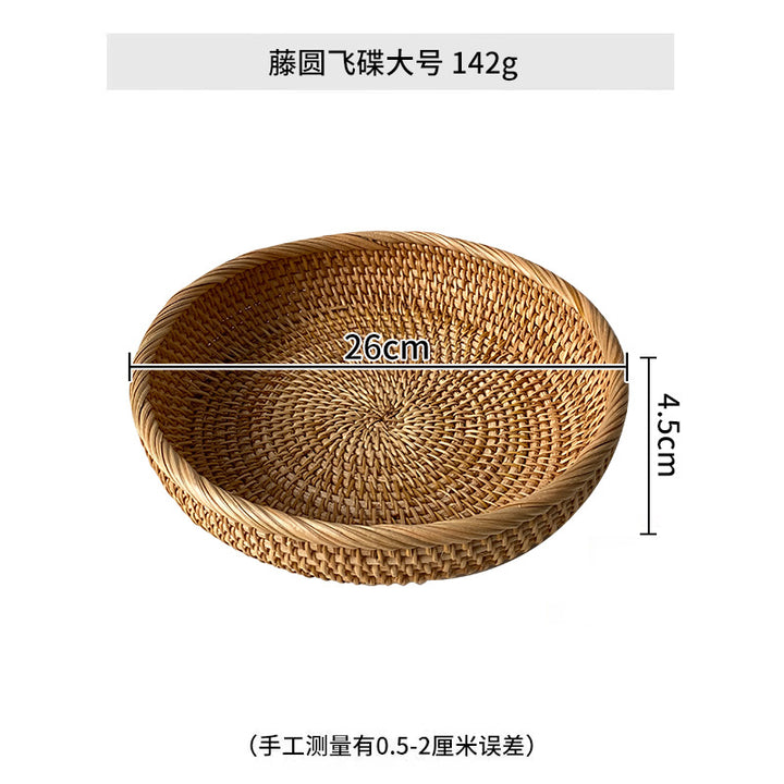 Ladies chic round basket made of natural willow material Bowlift
