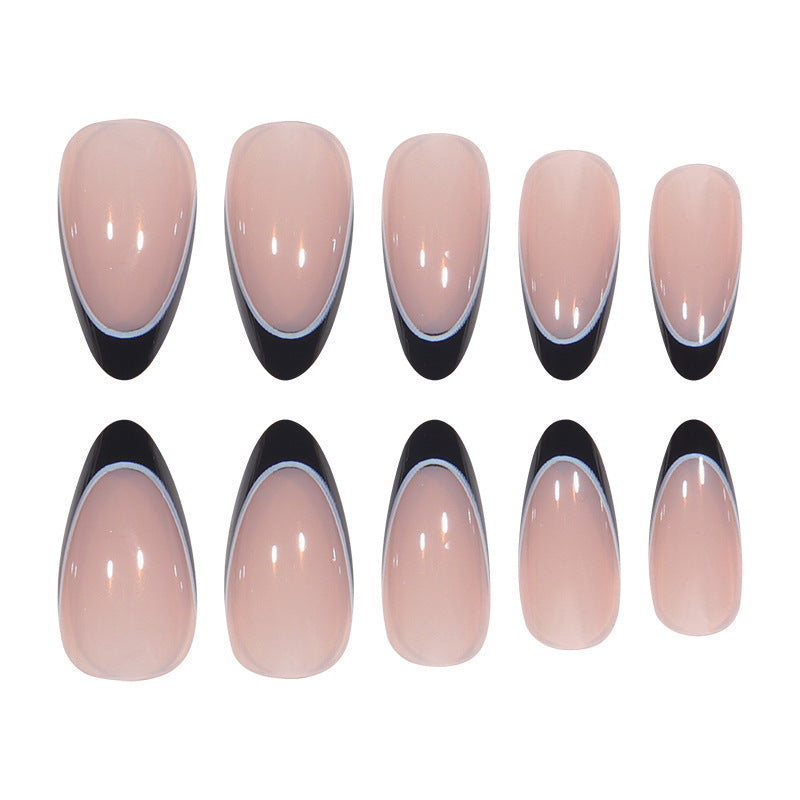 Elegant French Tip Nail Extensions Bowlift