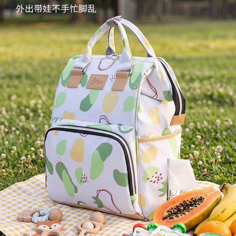 Stylish Multi-Pocket Diaper Backpack Bowlift