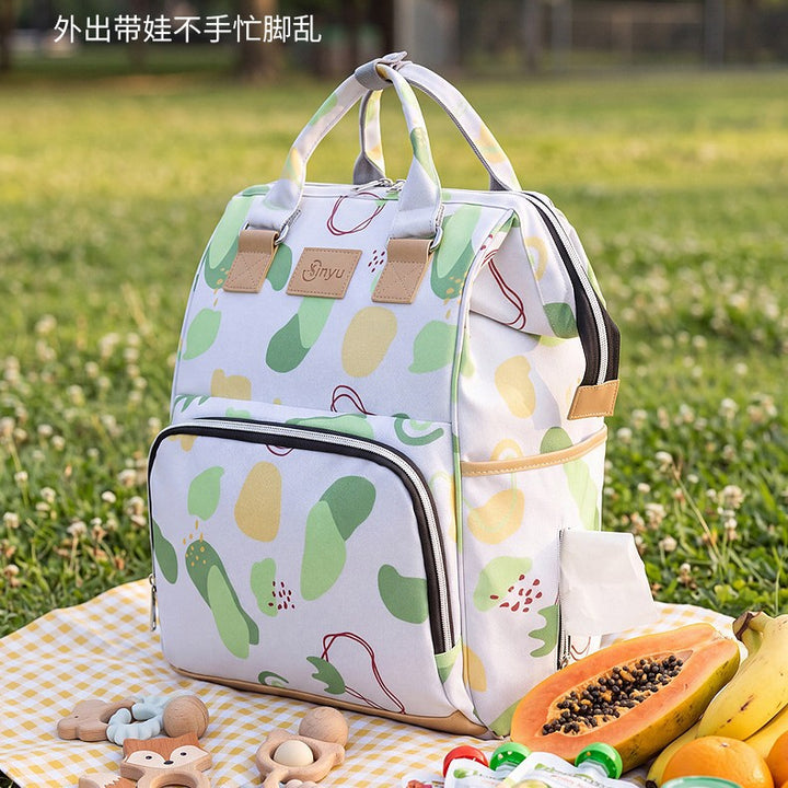 Stylish Multi-Pocket Diaper Backpack Bowlift