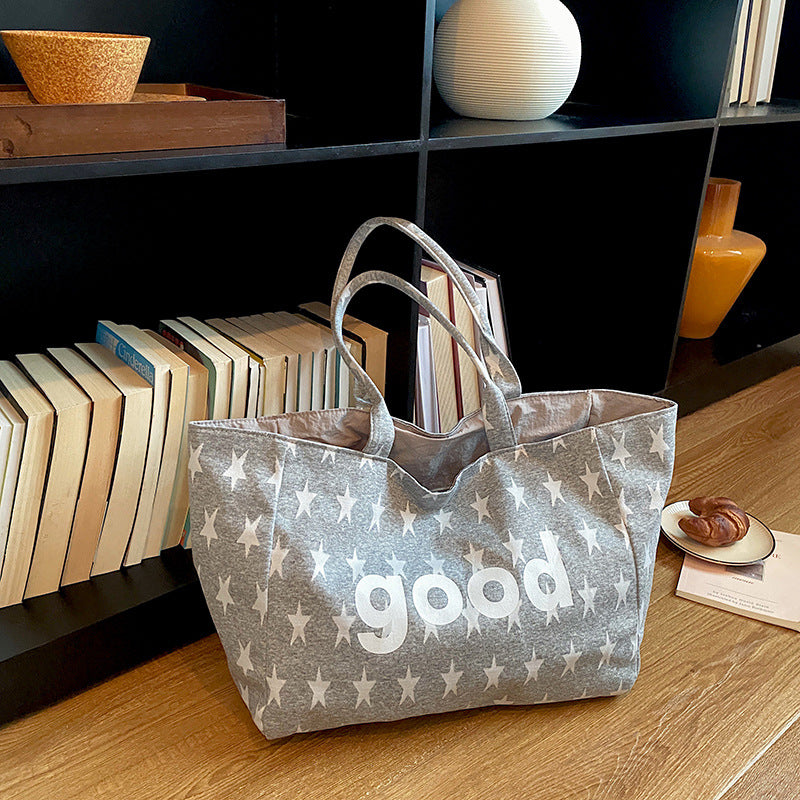 WoCasual Graphic Print Tote Bag Bowlift