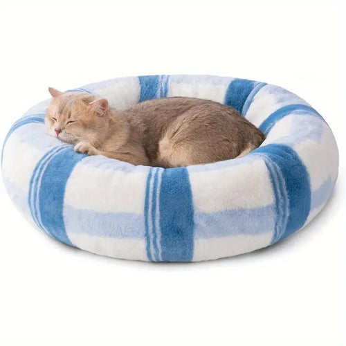 Round Plush Cat Bed  Dog Bed