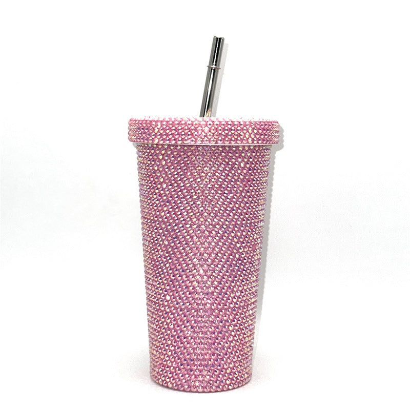Rhinestone-Studded Travel Cup Bowlift