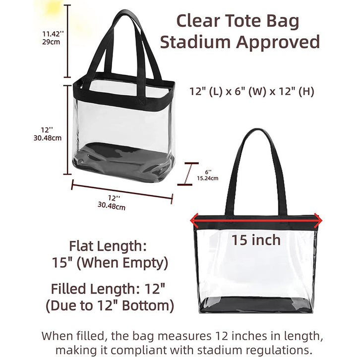 Transparent tote bag with removable interior compartment Bowlift