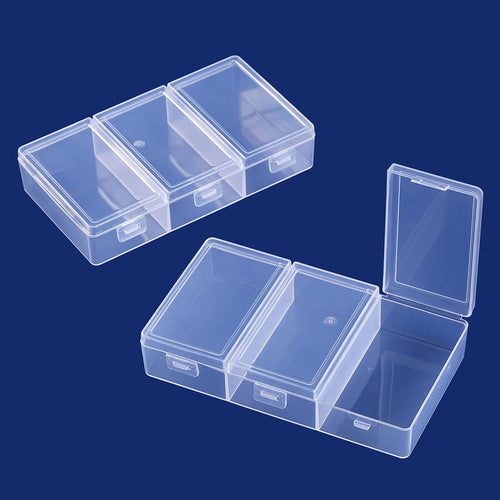 Multi-Compartment Clear Craft Storage Case Bowlift
