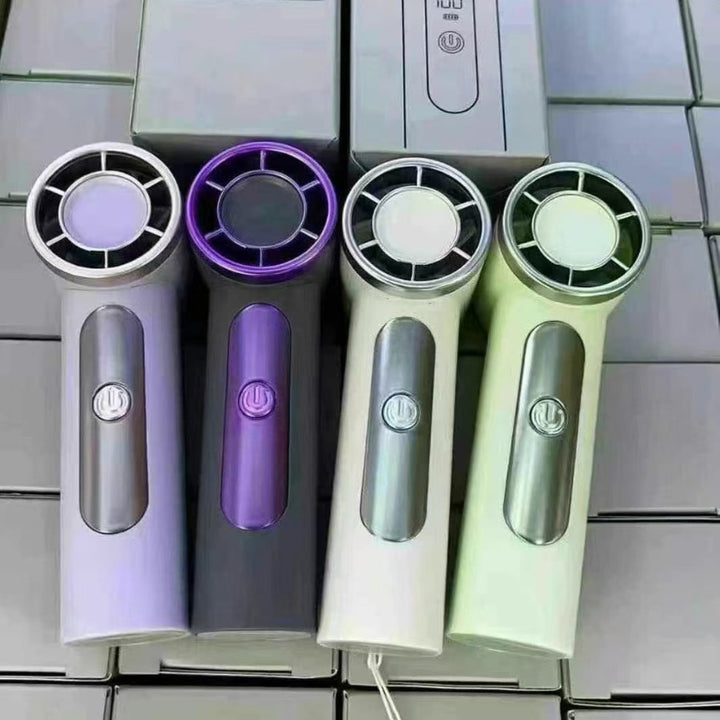 Women's Portable Mini Air Fan with LCD Display Bowlift