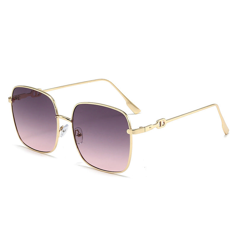 Elegant Geometric Frame Sunglasses