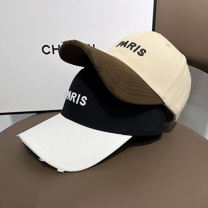 Unisex Classic Distressed Baseball Cap Bowlift