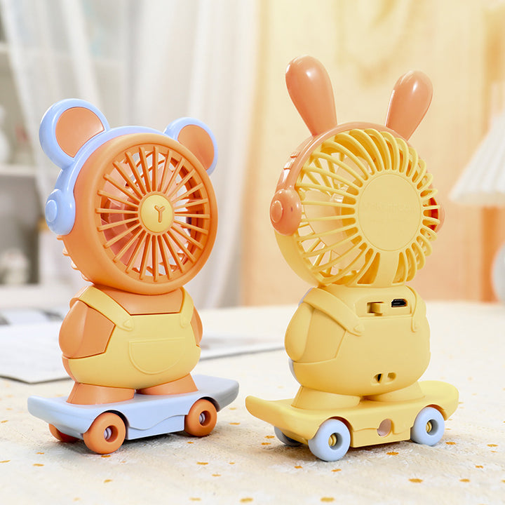 Ladies Portable Mini Fan in Creative Roller Design Bowlift