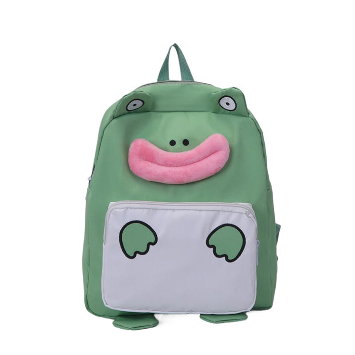 Kids Plush Frog Backpack Bowlift