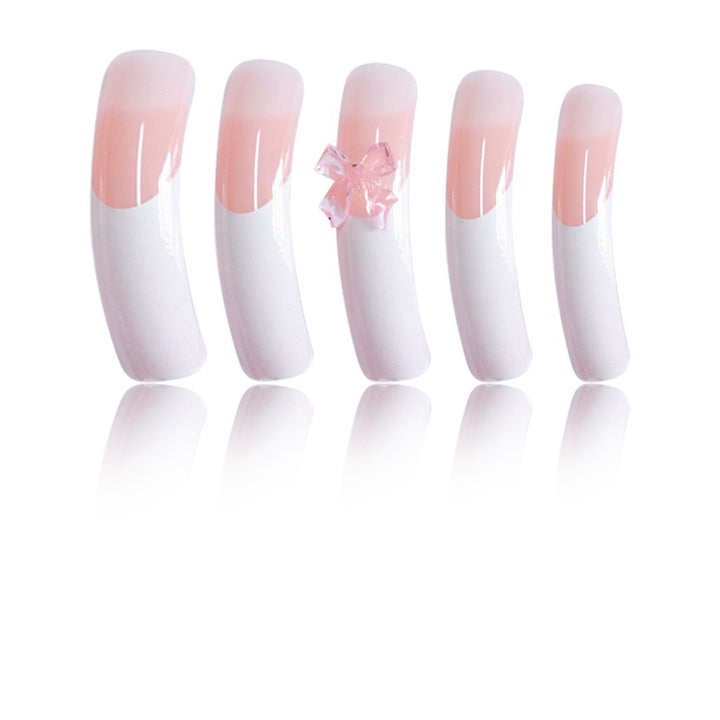 Elegant Nail Art Enhancements with Decorative Bow Accents Bowlift